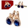 exclusive swarovski gold-plated earrings